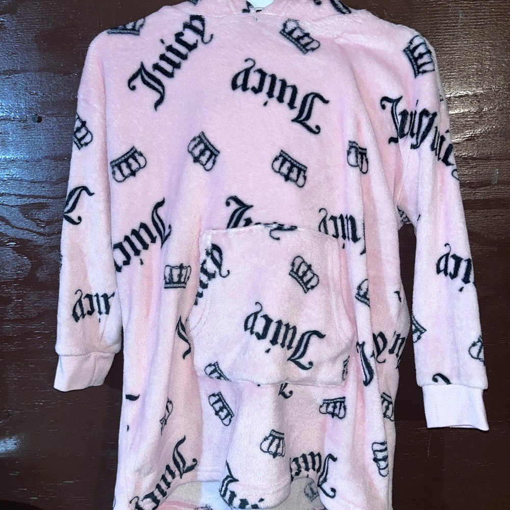 Juicy Couture Kids Light Pink Fleece Hoodie